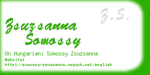 zsuzsanna somossy business card